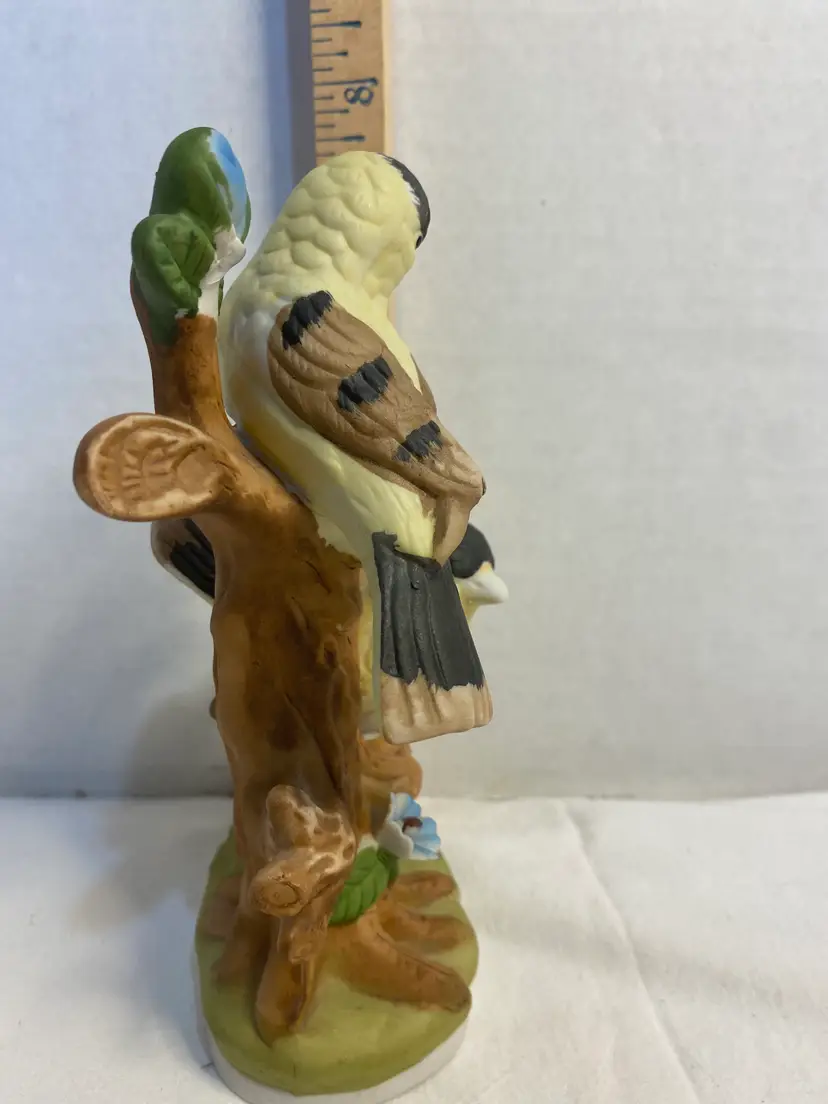 Vintage FEI Collectors Edition Porcelain Yellow Finch figurine