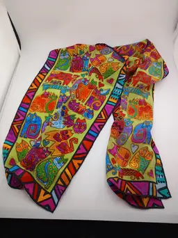 Laurel Burch Celebrations silk scarf