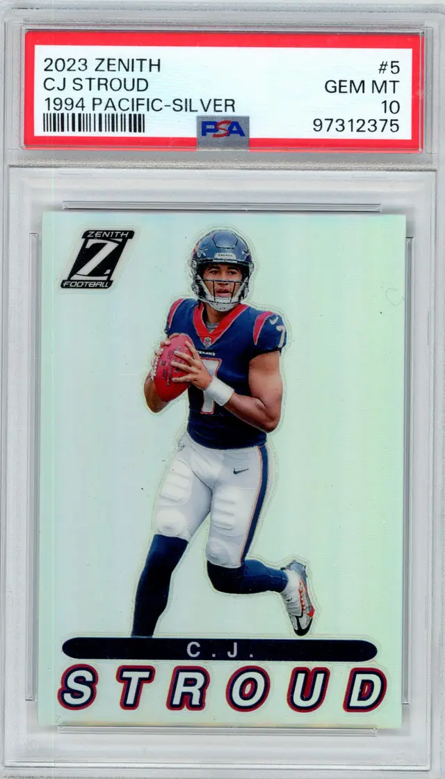 2023 Zenith CJ STROUD RC Rookie #5 1994 Pacific Silver TEXANS PSA 10 GEM MT