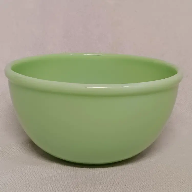 Fire King Jadeite Mixing Bowl 7" x 3.75" Beaded Edge
