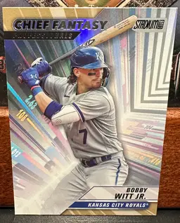 Bobby Witt Jr. Chief Fantasy Professionals Insert 2024 Stadium Club CFPRO-10 Kansas City Royals