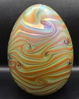 Vandermark 1974 swirl paperweight signed