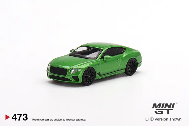 Mini GT Bentley Continental GT Speed 2022 Apple Green #473