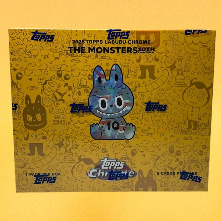2025 Topps Chrome Labubu The Monsters 10th Anniversary Box