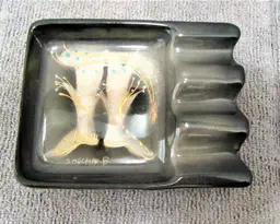 Mid Century Modern Ashtray, Signed Sascha Brastoff, California Pottery