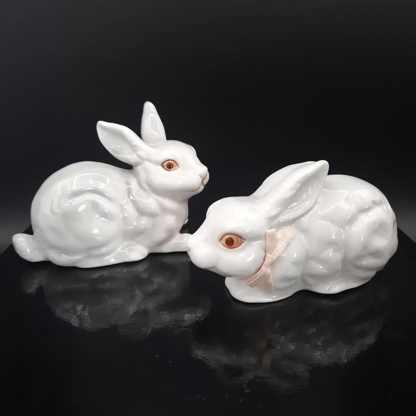 Bunny Rabbits Bone China Pair