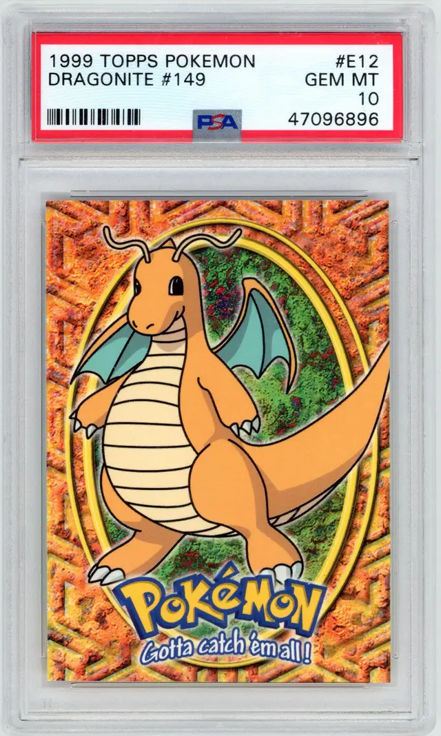 1999 Topps Pokemon DRAGONITE #149 PSA 10 GEM MT