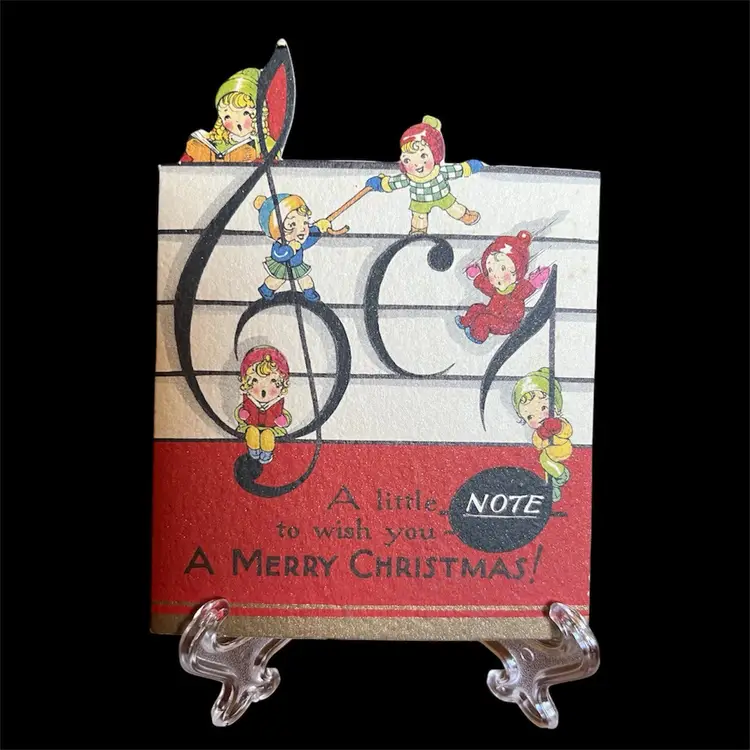 ADORABLE Vintage Christmas Card