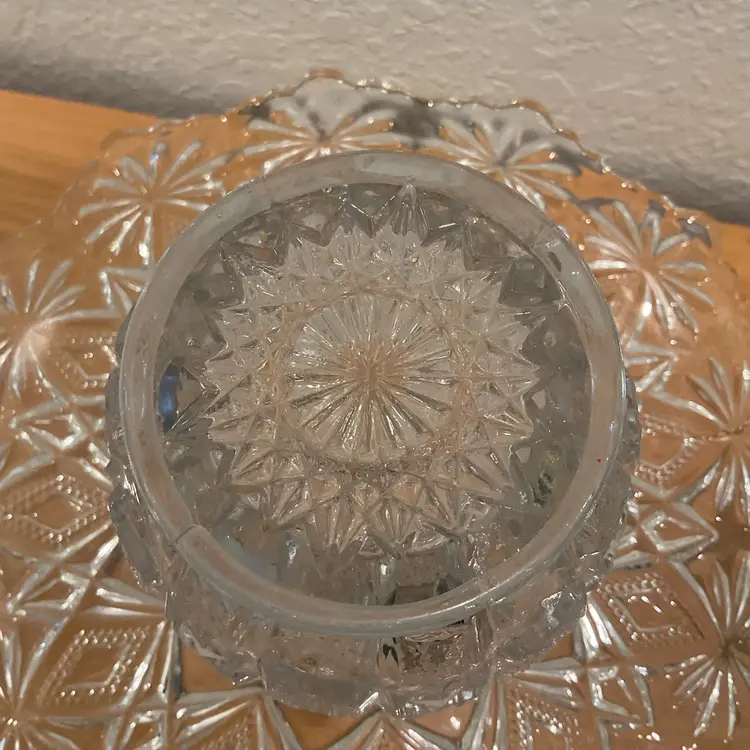 Westmoreland Glass “Old Quilt” Nut Dish