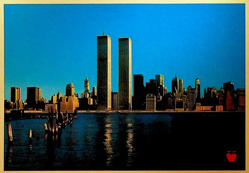 World Trade Center Twin Towers Unused Postcard