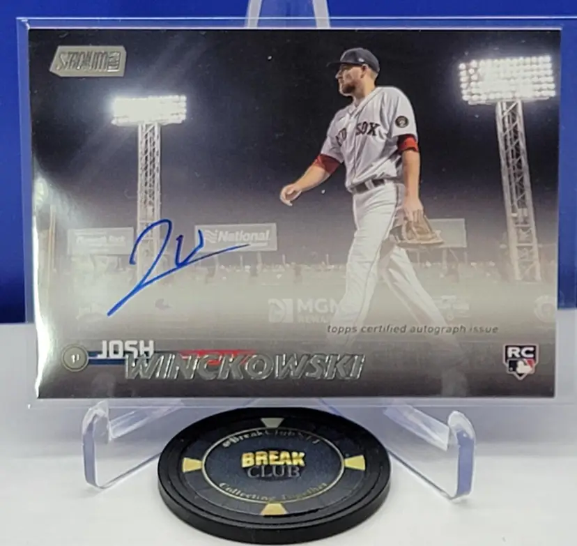 2023 Topps Stadium Club Josh Winckowski Rookie Auto #SCBA-JW Boston Red Sox