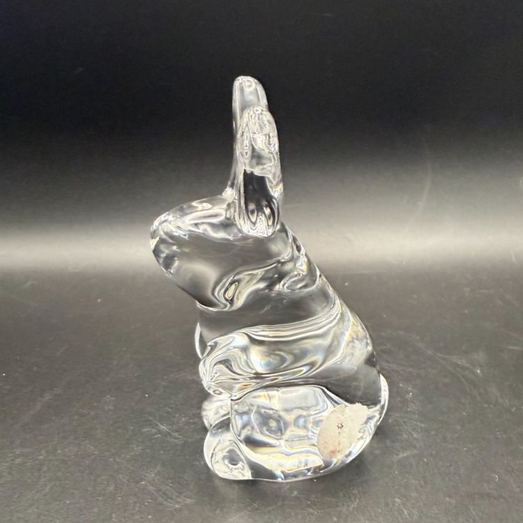 Vintage Clear Glass Rabbit Figurine/Paperweight