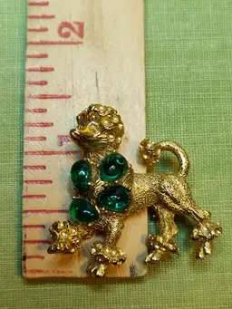 Fancy Poodle Brooch