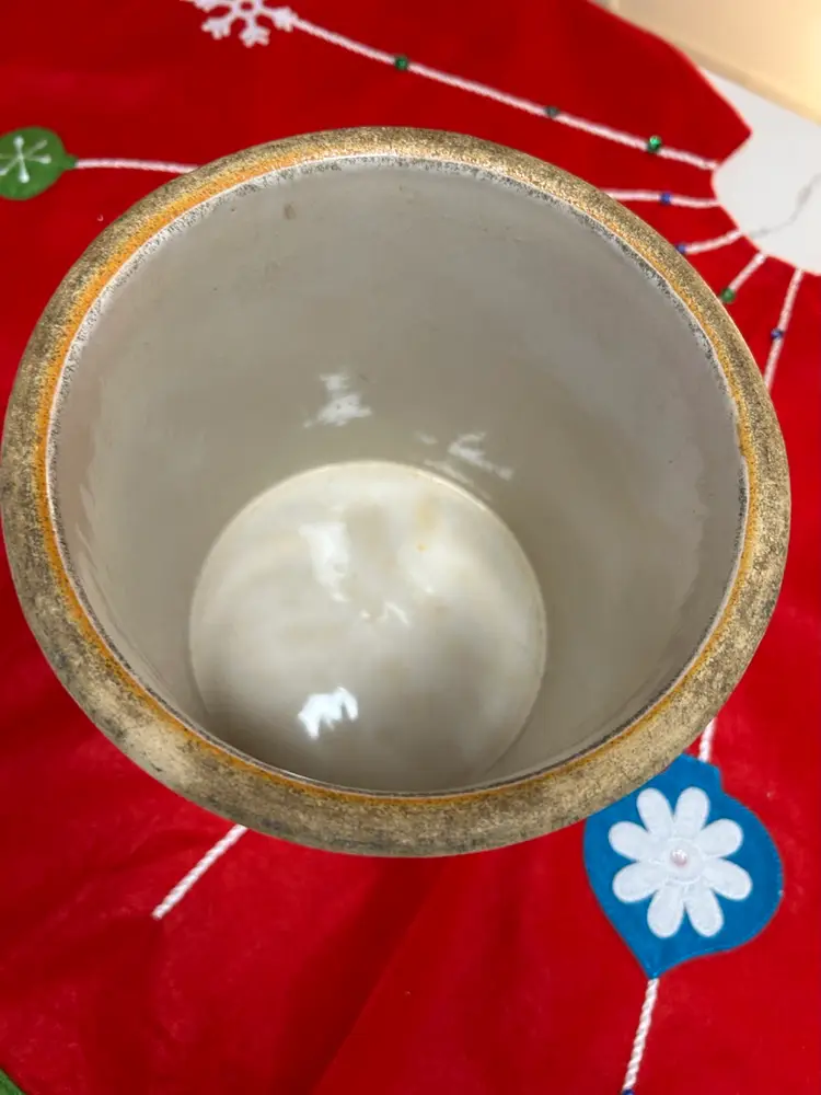 Vintage Burley Clay Crock Bird 1 Gallon