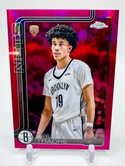 Nolan Traore 2025-26 Topps Chrome #269 Magenta Refractor /399 Rookie Nets RC