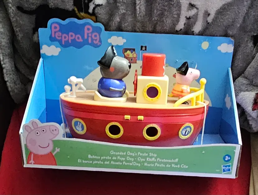 Peppa Pig Grandad Dog’s Pirate Ship By Hasbro New In Box