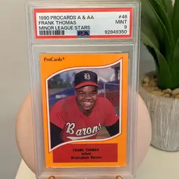 Psa 9 Frank Thomas 1990 Pro cards Minor League Stars