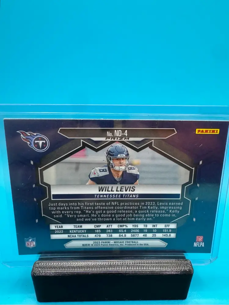 Will Levis Mosaic NFL Debut Prizm Silver RC Tennessee Titans