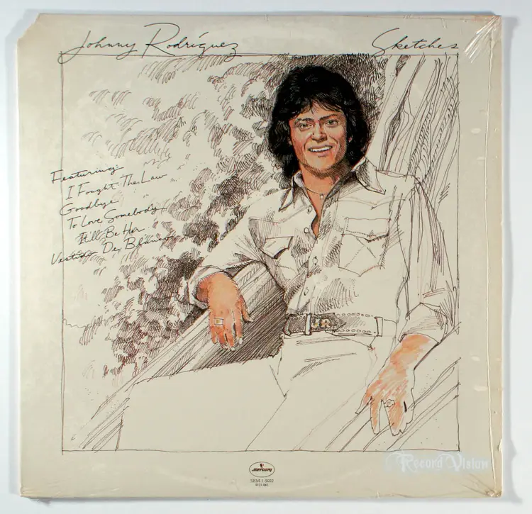 Johnny Rodriguez - Sketches (1979) [SEALED] Vinyl LP • Vestido De Blanco