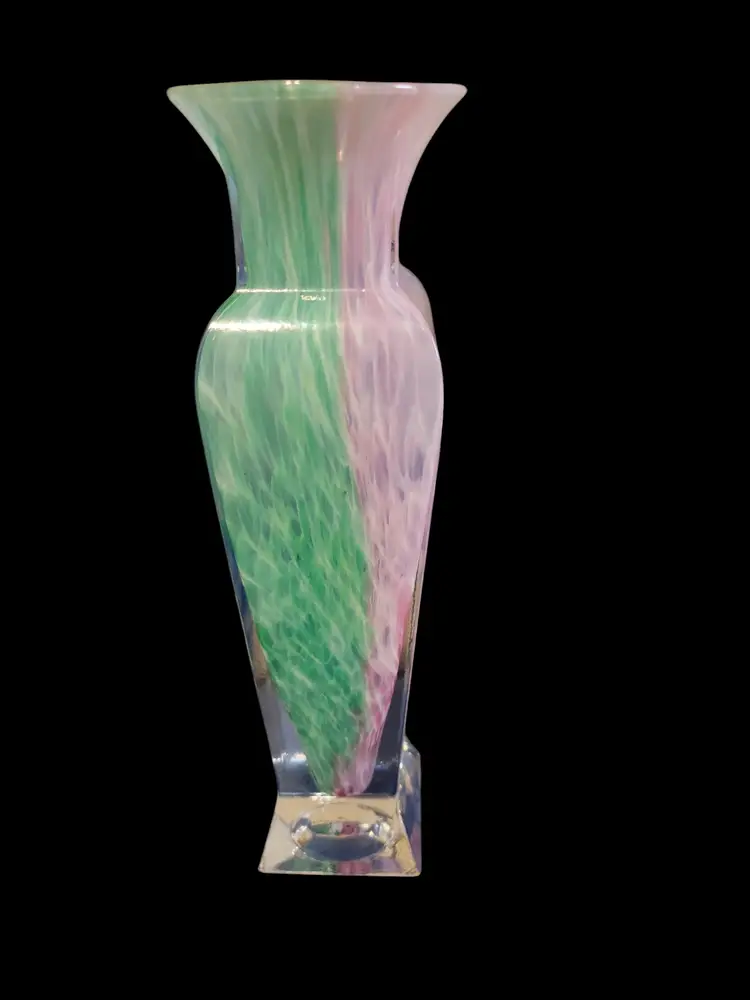 Beautiful Made In Italy Vase Looks Different Feom Each Side. 8.5 X2 1/4"