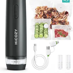 Compact Vacuum Sealer for Food with Visible Water Tank, + 30 Reusable Vacuum Bag