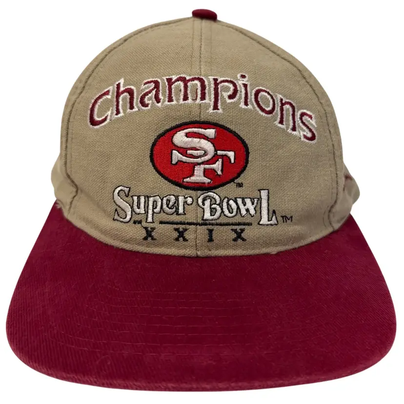 Vintage 90s San Francisco 49ers Super Bowl XXIX Champion Snapback Logo Athletic