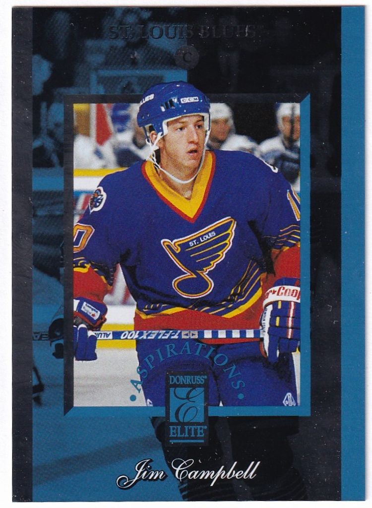 1996-97 Donruss Elite Aspirations #7 Jim Campbell St Louis Blues Hockey Card