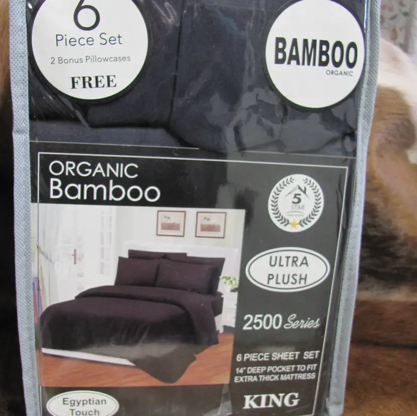 ORGANIC BAMBOO ULTRA PLUSH 2500 SERIES/BAMBOO 6 PIECE SHEET SET NIP