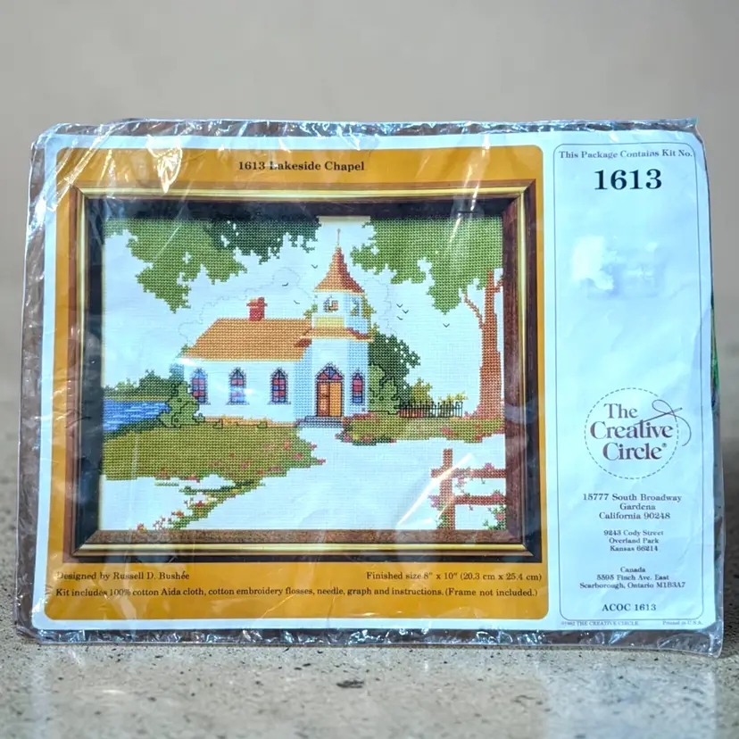 Lakeside Chapel Counted Cross Stitch Kit Church Creative Circle 1613 Sealed