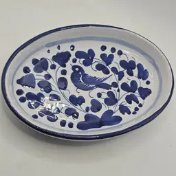 Derita sambuco Italian Pottery 7" oval bowl dish vintage