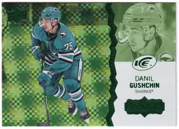 2023-24 Upper Deck Ice Green #124 Danil Gushchin San Jose Sharks Hockey Card