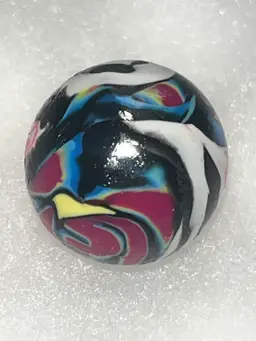 Hand Painted German Clay Marble