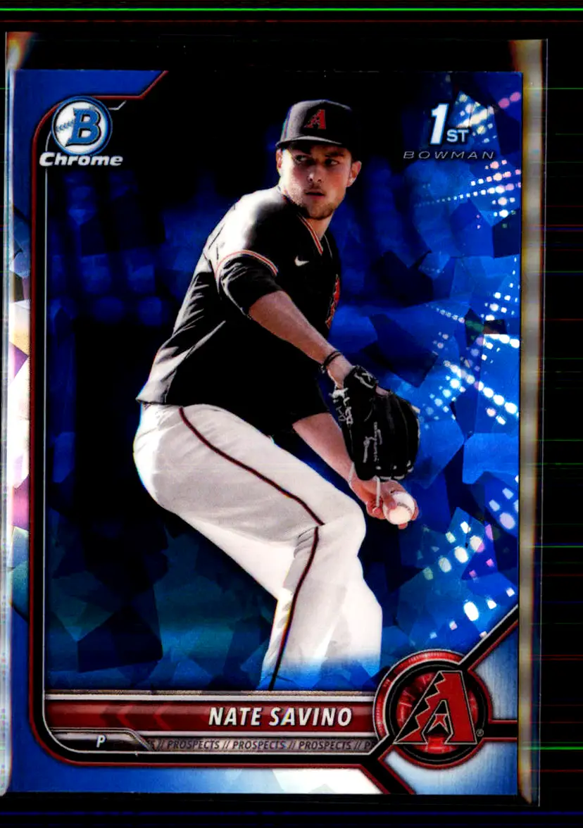 Nate Savino 2022 Bowman Chrome Draft Sapphire Edition Sapphire #BDC-163 - Arizona Diamondbacks - (151-40)