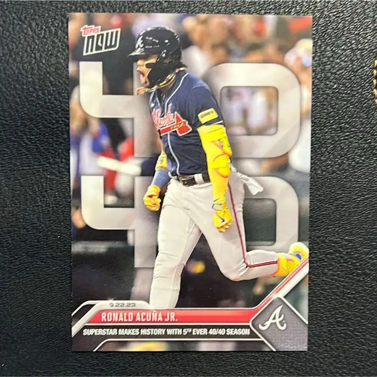 Ronald Acuna 2023 Topps now 40/40 903 Atlanta Braves