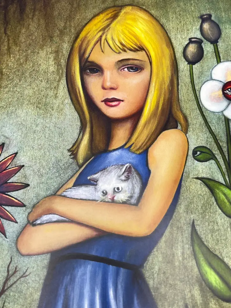 Alice In Wonderland Art Print Signed By Kevin Eslinger