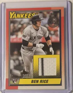 2025 Topps Update 1990 Relic RC Ben Rice