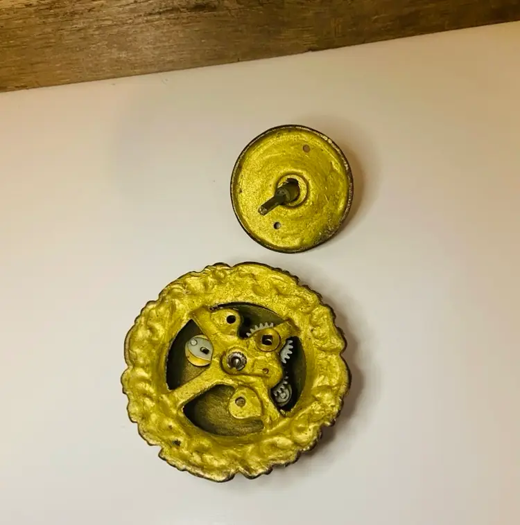 Antique Vintage Brass Doorbell Assembly Victorian Rustic Farmhouse