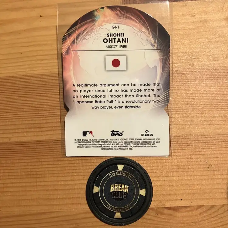 Ohtani 2022 Bowman’s Best Global Impact Atomic Refractor - Los Angeles Angels 