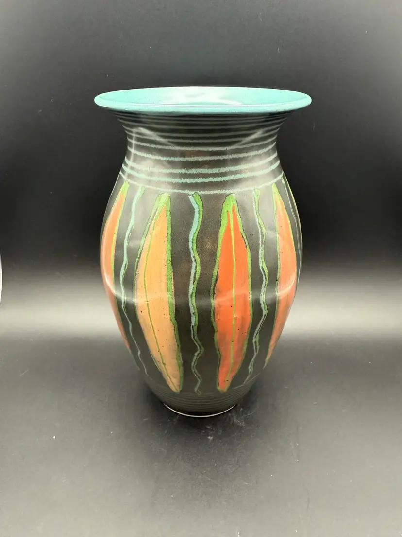 Pottery Vase signed Patinkin (Karen Patinkin)