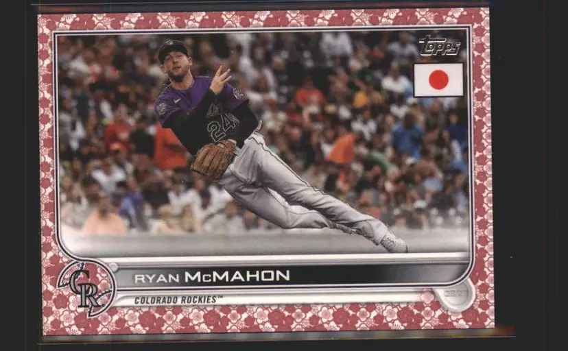 2022 Topps Japan Edition #203 Ryan McMahon Cherry Blossoms #/99 - (137) - Colorado Rockies