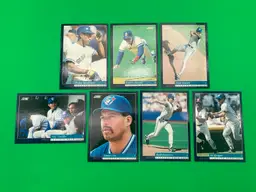 Score 1994 MLB Toronto Blue Jays Lot of 7 Different Trading Cards