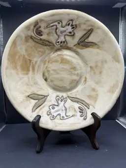 Mara Pottery Bowl 8” Signed