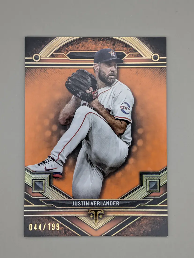 Justin Verlander #/199 2024 Topps Triple Threads Amber #33 - (139) - Houston Astros