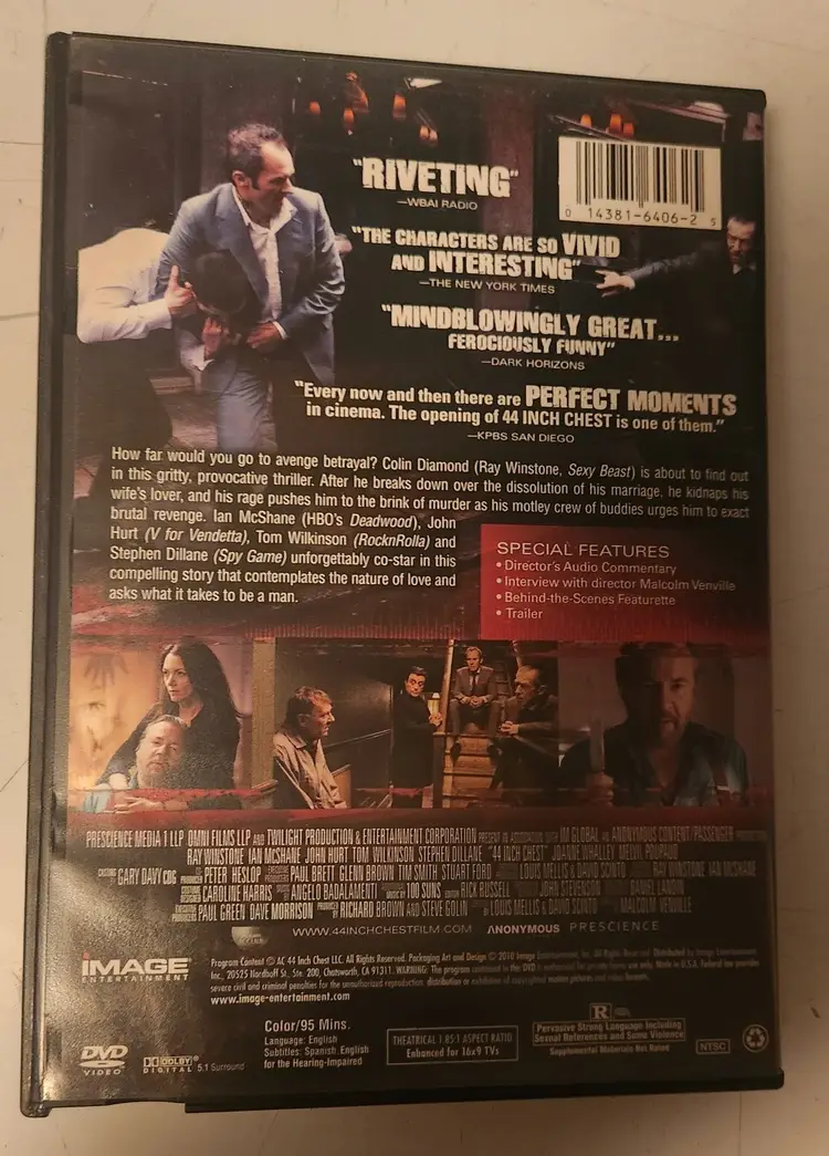 44 Inch Chest DVD - Intense Revenge Drama