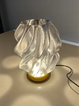 Clear with Lemon Yellow Base LED Light and USB Cord Lamp NEW! Made to Order!!!