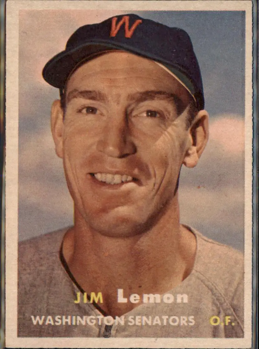 1957 Topps #57 Jim Lemon - ( pk1 ) - Washington Senators