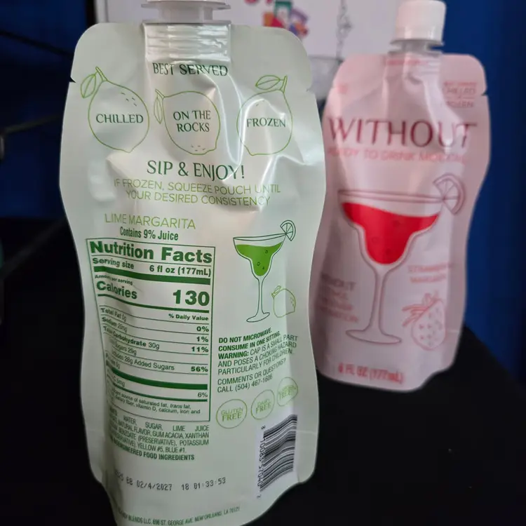 Margarita Glass with Lime & Strawberry Margarita Slushy (non-alcohol beverage) Giftable Snack Box