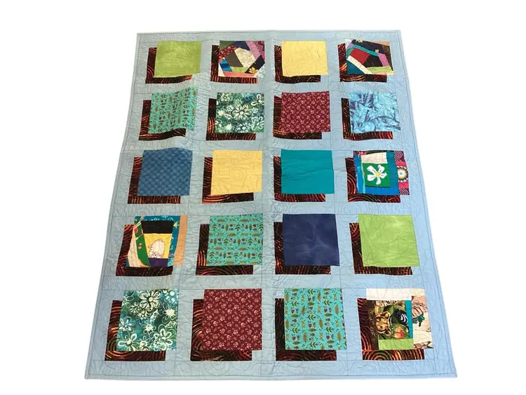 St Judes Print Cotton Quilted Fabric Quilt 42” X 34” Tall Dreams  NEW