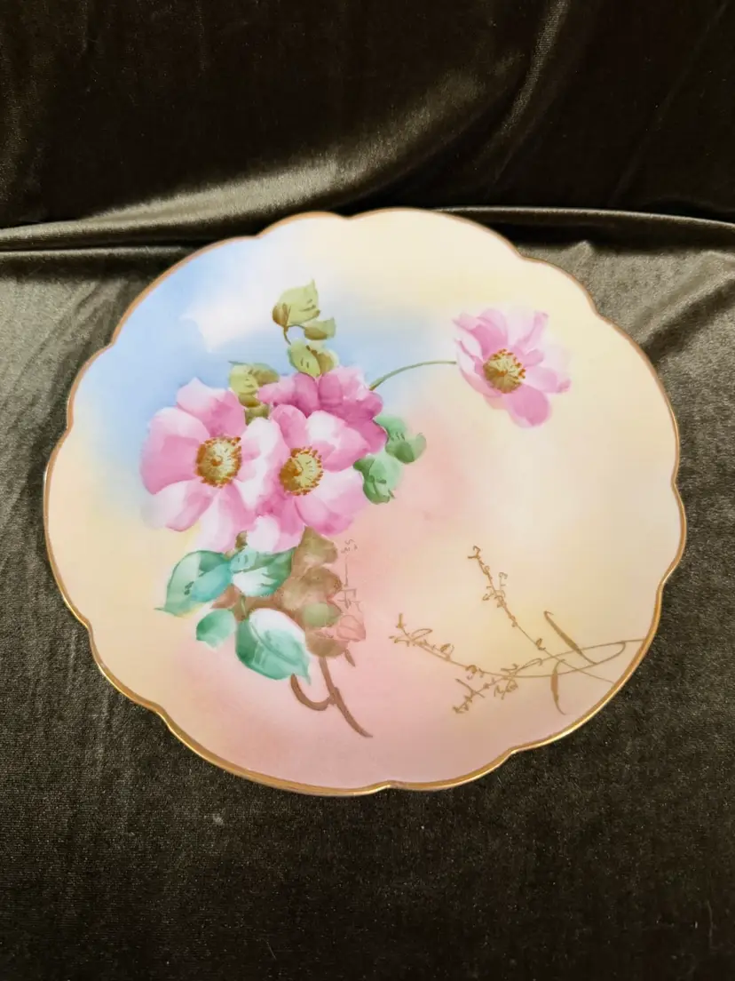 Beautiful Rosenthal Bavaria Hand-Painted Antique Porcelain Plate (1900-1920)