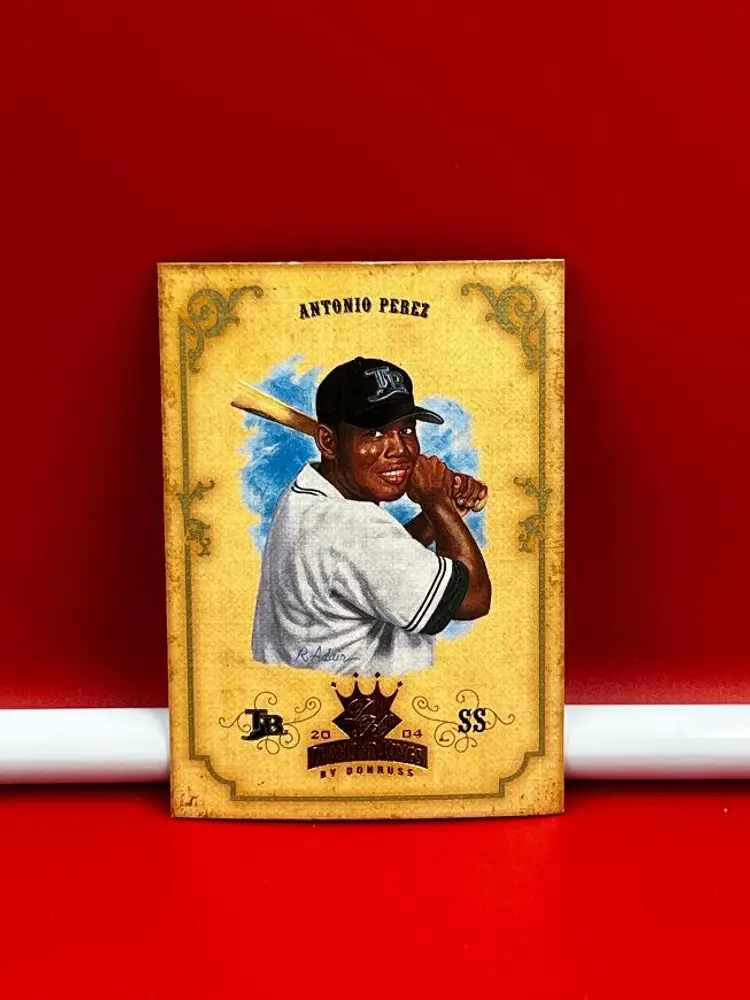 2004 Donruss Collector Baseball Card Diamond Kings Antonio Perez #97